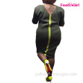 2016 Fashion Women Green Party Dress For Fat Women